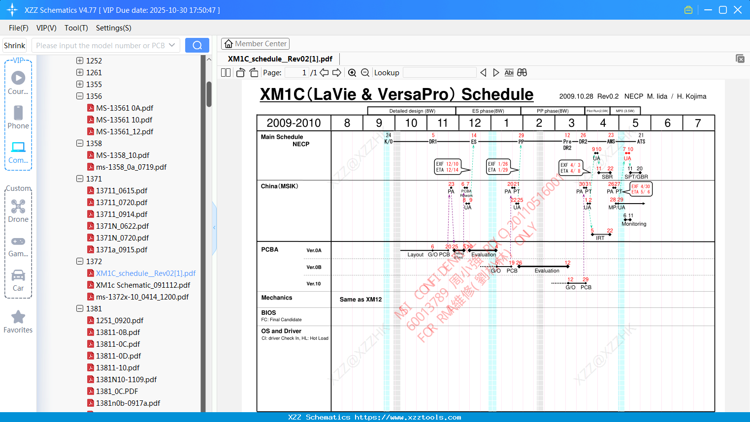 Laptop MSI XM1C_schedule_Rev02[1]